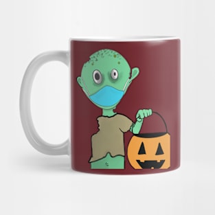 zombie trick or treat covid Mug